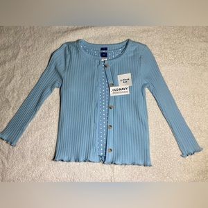 Set 2 piezas 3T niña Nuevo blusa de tirantes y cárdigan